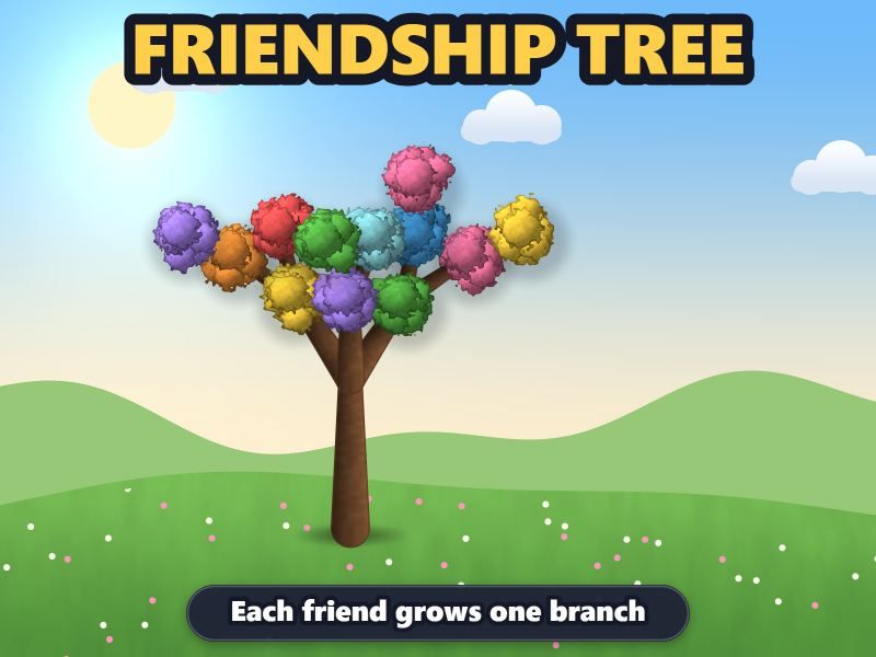 Friendship Tree game screen