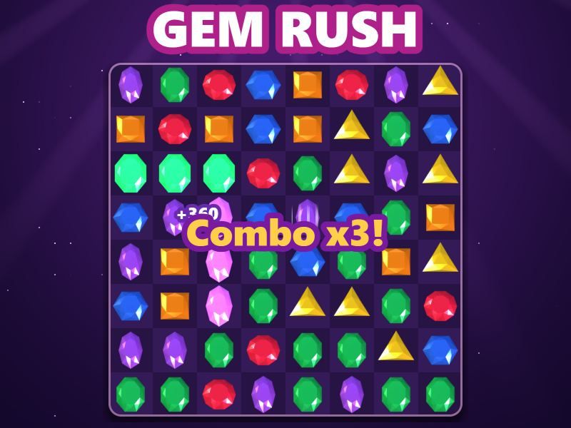 Gem Rush game screen