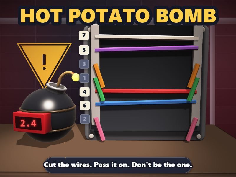Hot Potato Bomb game screen