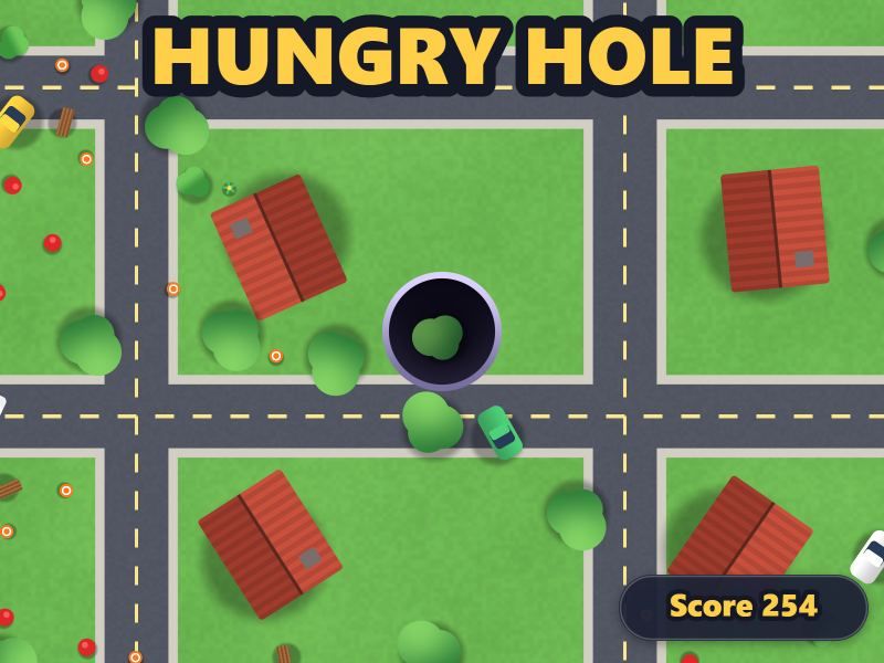 Hungry Hole game screen