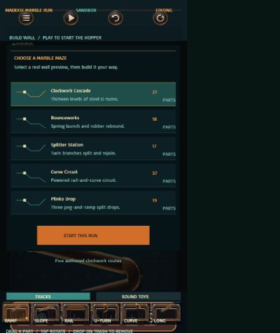 Maddox Marble Run challenge picker