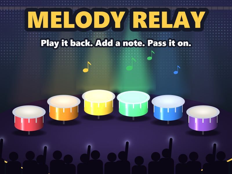 Melody Relay game screen