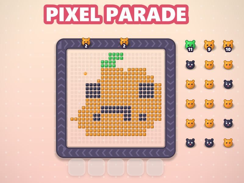 Pixel Parade game screen