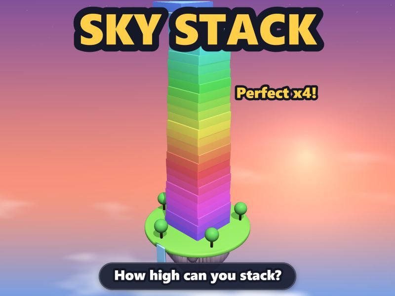 Sky Stack game screen