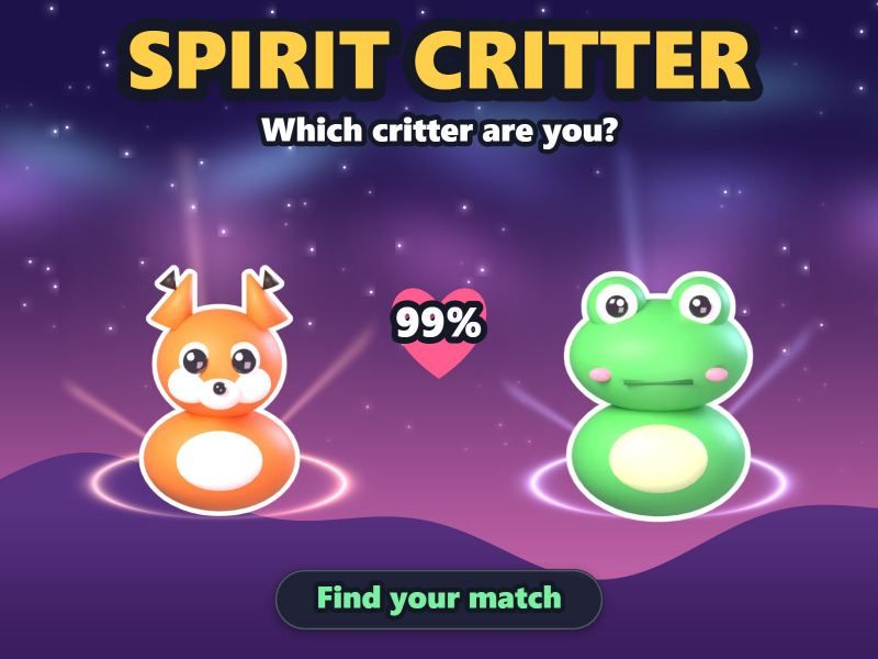 Spirit Critter game screen